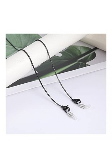 GBPOY Chaîne de Lunettes Chaîne en Acier Inoxydable pour Masque Femmes Croix Heart Verres Perles Chaînes Chaînes Lanières Lun