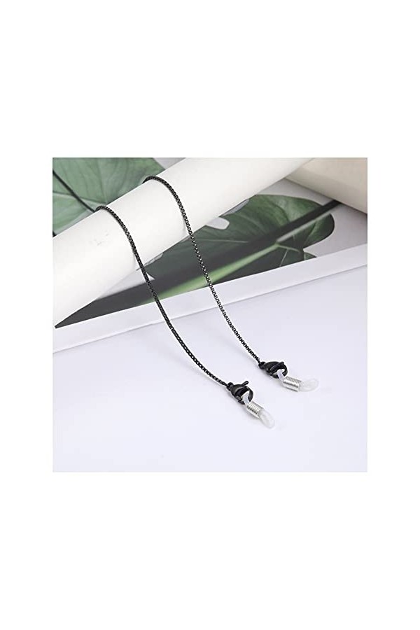 GBPOY Chaîne de Lunettes Chaîne en Acier Inoxydable pour Masque Femmes Croix Heart Verres Perles Chaînes Chaînes Lanières Lun