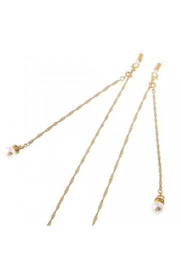 ZORZA Chaînes de Lunettes de Lunettes for Femmes Pendentif en Perles chaînes de Masque en métal Cordon de Lunettes de Mode