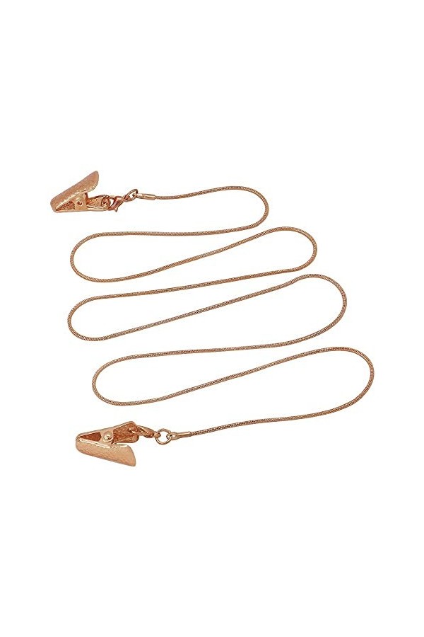 EVSER Chaînes Lunettes Longe for Femmes Chaîne De Cou Antidérapante avec Clips Cordon De Lunettes De Mode Color : Rose Gold,