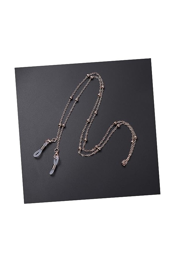 GLEAVI 2 Pièces Chaîne Porte-Lunettes Sangle Perle Chaîne De Lunettes Lunettes De Retenue Chaîne De Lunettes De Soleil Chaîne
