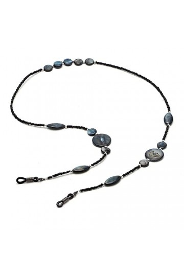 KEMUDO Chaînes de lunettes de sangle for femmes extrémités en caoutchouc réglables connecteurs cordon de lunettes de mode