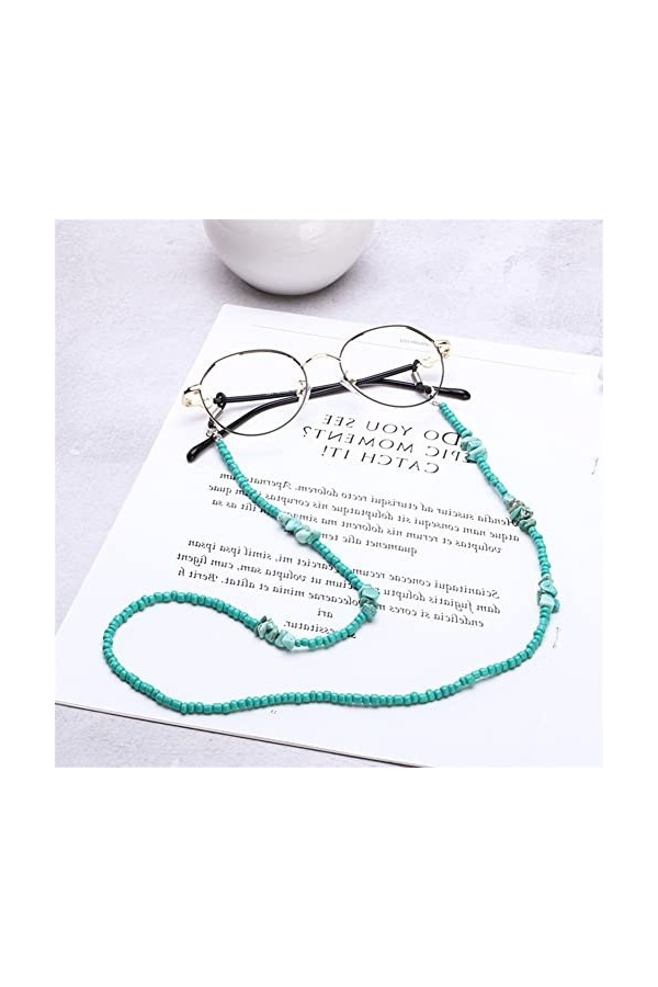 KEMUDO Lanyard Lunettes Chaînes for Femmes Bohème Perlé Masque Longe Élégant Lunettes Cordon