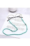 KEMUDO Lanyard Lunettes Chaînes for Femmes Bohème Perlé Masque Longe Élégant Lunettes Cordon