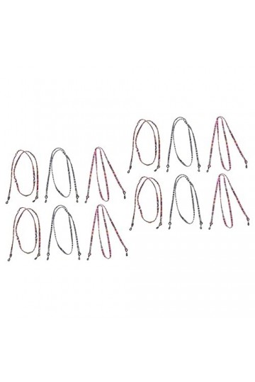 DOITOOL 12 Pcs Coloré Lunettes Cordon Colliers Pour Hommes Porte-Lunettes De Soleil Porte-Lunettes De Soleil Lunettes Lanière