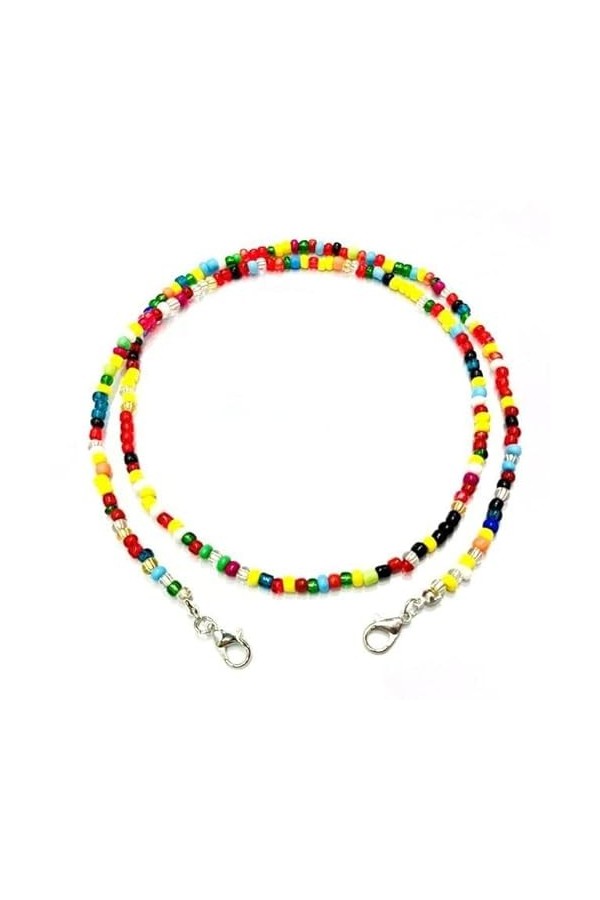 Nouvelles chaînes colorées chaîne perlée lunettes chaîne lunettes cordon lanière lunettes de soleil corde sangle-08 70 cm, Fr