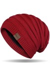 Bonnet Femme, Bonnet Tricoté Respirant Homme, Bonnet dhiver Chaud Femme, Bonnet Street Style Slouch Beanie, Bonnet dhiver C