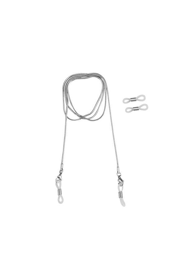 Toyvian Porte-chaînes De Lunettes Chaîne De Lunettes En Argent Pour Femme Porte-lunettes En Acier Inoxydable Lunettes De Sole