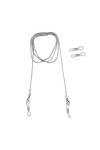 Toyvian Porte-chaînes De Lunettes Chaîne De Lunettes En Argent Pour Femme Porte-lunettes En Acier Inoxydable Lunettes De Sole