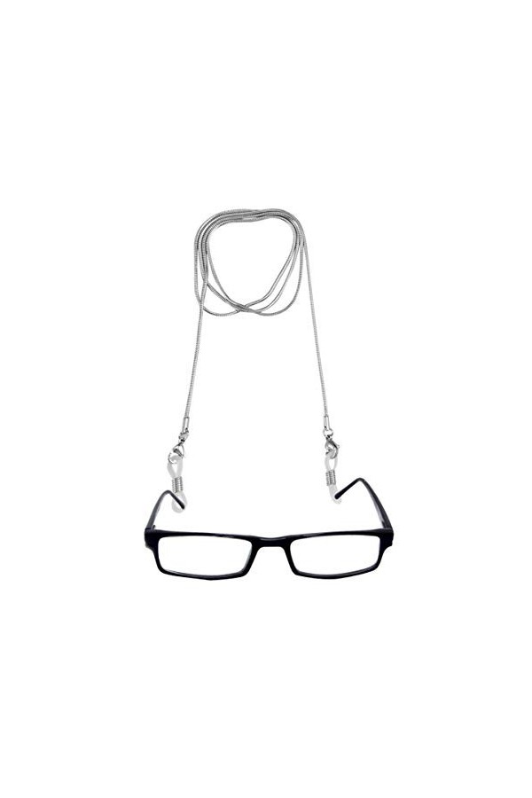 Toyvian Porte-chaînes De Lunettes Chaîne De Lunettes En Argent Pour Femme Porte-lunettes En Acier Inoxydable Lunettes De Sole