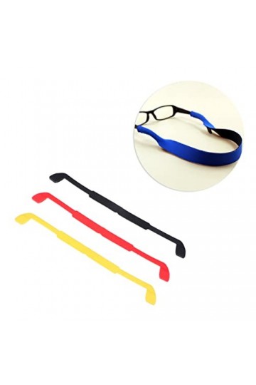 Garneck 3 Pièces Silicone Lunettes Sangles Lunettes Cordon Lunettes De Soleil Chaîne Antidérapant Lunettes Corde Lunettes De 