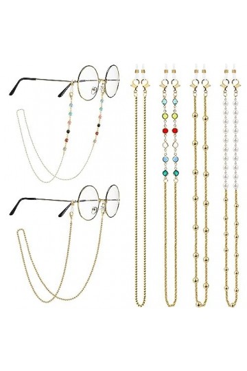 HAOBIN Morceaux ChaîNe Lunettes Femmes ChaîNe Pour Lunettes ChaîNes De Lunettes De Soleil Lunettes Cordon 8 PièCes Anneaux An