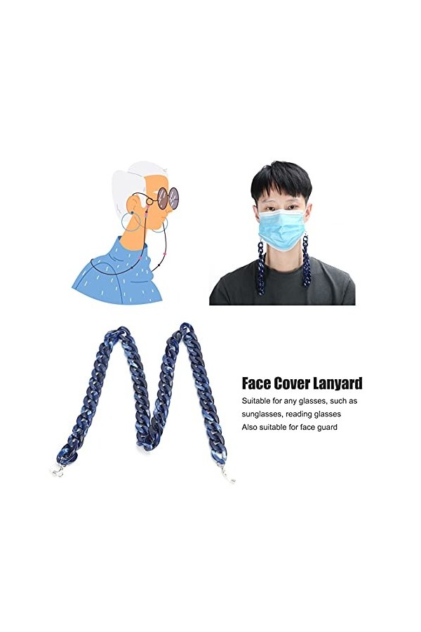 Longe Réglable pour Lunettes, Chaîne de Lunettes pour Femmes Simples et élégantes, Matériau Sûr et Non Toxique, Accessoire de