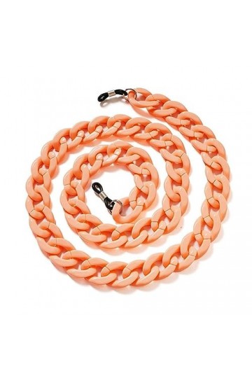 QQLADY Chaînes de lunettes de soleil en acrylique de couleur mate pour femmes hommes chaînes de lunettes de lecture lunettes 