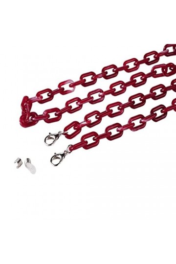 OMNIOF Longe de Lunettes Sangle de Lunettes for Femmes Acrylique Vintage Anti-dérapant Masque chaînes élégant Lunettes retenu