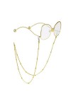 RUIXIA Chaîne de Lunettes Cordon à Lunettes Sangle de Support pour Lunettes de Soleil Chaîne Elégante pour Lunettes de Lectur
