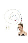 1 chaîne de lunettes en perles, chaîne de lunettes de vue, sangle de lunettes de soleil, lanière de lunettes pour lunettes de