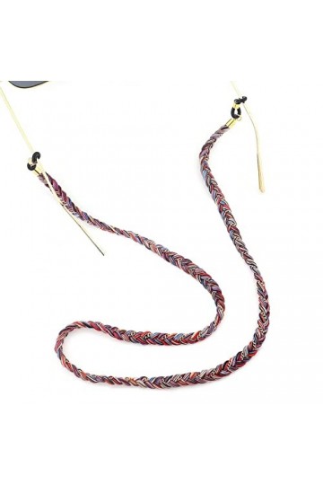 EVSER Longe Lunettes chaînes for Femmes tressé Cou Cordon Vintage élégant Lunettes chaîne Porte-chaîne