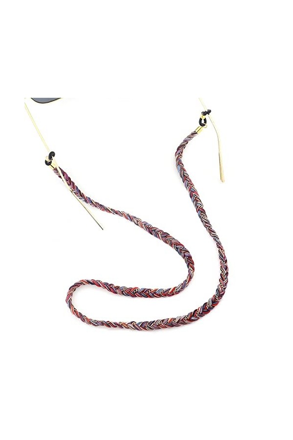 EVSER Longe Lunettes chaînes for Femmes tressé Cou Cordon Vintage élégant Lunettes chaîne Porte-chaîne