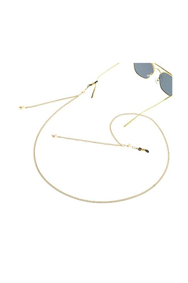 KEMUDO Sangle de Lunettes Lunettes lanière for Femmes Vintage Perle Pendentif Masque chaînes élégant Oeil chaîne Porte-chaîne