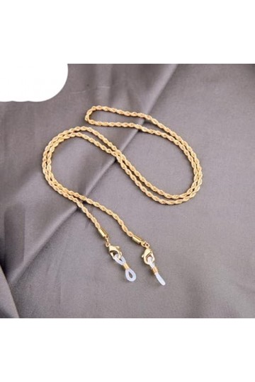 Nouvelles lunettes de soleil à la mode or chaînes à maillons pour femmes hommes lunettes chaîne de perles lunettes lunettes l