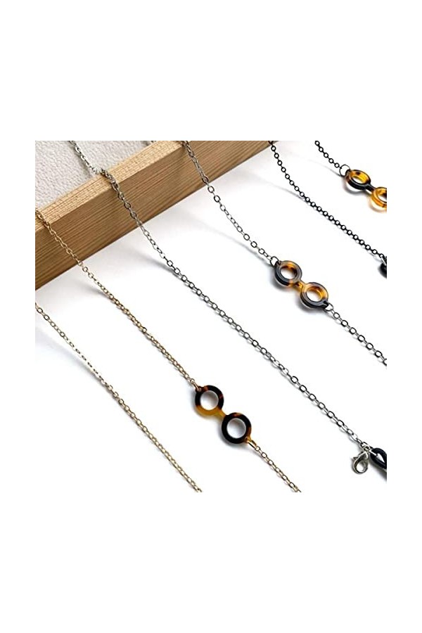 SEOLQX 65cm Lunettes de Soleil chaîne Corde Suspendue chaîne en cuivre Femmes Anti-dérapant Lecture Lunettes Clip Anti-Perte 