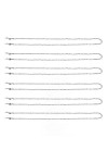 Lot de 6 Porte Verres pour Les Yeux Autour du Cou, Chaîne de Lunettes Antidérapante Polyvalente en Acier Inoxydable, Chaîne d