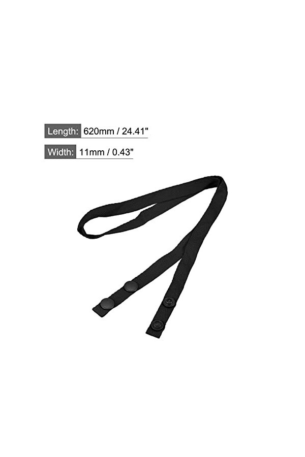 sourcing map Lunettes Support Sangle Cordon, 10Pcs 24" Lunettes Soleil Ficelle Sangle Autour Cou Lunettes Chaîne Chapeau Sang