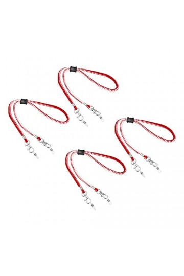sourcing map Lunettes Support Sangle Cordon, 4Pcs 12" Lunettes Soleil Ficelle Sangle Autour Cou Lunettes Chaîne Chapeau Sangl