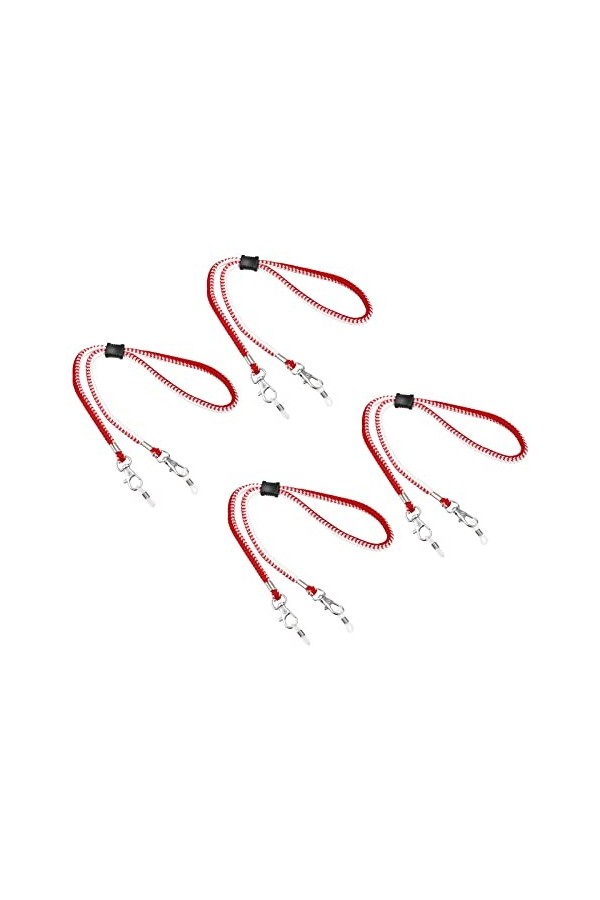 sourcing map Lunettes Support Sangle Cordon, 4Pcs 12" Lunettes Soleil Ficelle Sangle Autour Cou Lunettes Chaîne Chapeau Sangl