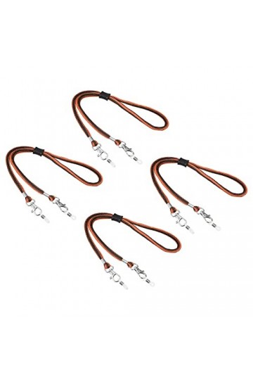 sourcing map Lunettes Support Sangle Cordon, 4Pcs 12" Lunettes Soleil Ficelle Sangle Autour Cou Lunettes Chaîne Chapeau Sangl