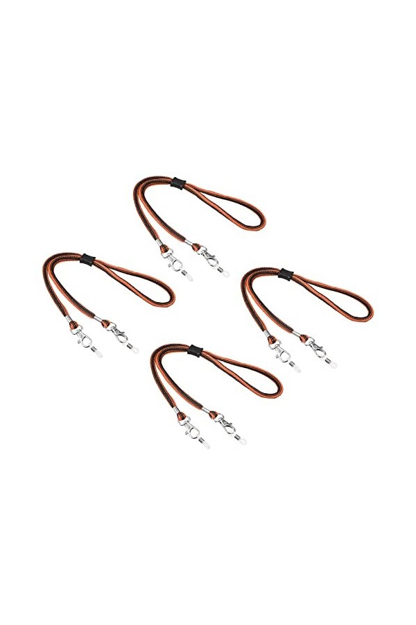 sourcing map Lunettes Support Sangle Cordon, 4Pcs 12" Lunettes Soleil Ficelle Sangle Autour Cou Lunettes Chaîne Chapeau Sangl