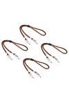 sourcing map Lunettes Support Sangle Cordon, 4Pcs 12" Lunettes Soleil Ficelle Sangle Autour Cou Lunettes Chaîne Chapeau Sangl
