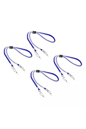 sourcing map Lunettes Support Sangle Cordon, 4Pcs 12" Lunettes Soleil Ficelle Sangle Autour Cou Lunettes Chaîne Chapeau Sangl