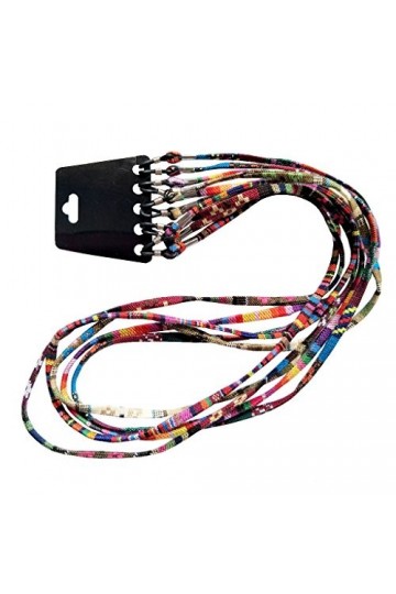 Chaîne de lunettes de soleil Toshine - Cordon de fixation pour lunettes de lecture, multicolore, Small