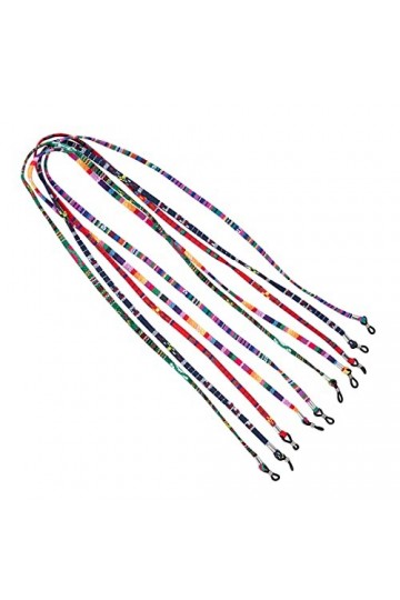 Chaîne de lunettes de soleil Toshine - Cordon de fixation pour lunettes de lecture, multicolore, Small