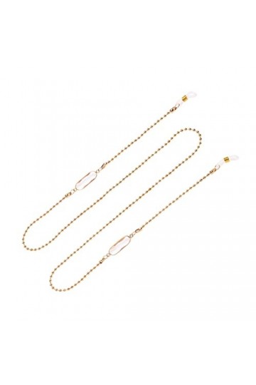 WRITWAA 1Pc Chaîne De Lunettes Pour Femmes Anti-Dérapant Sangle De Retenue De Lunettes De Soleil Collier De Lunettes Perlé Ch