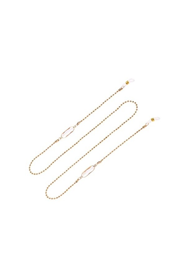 WRITWAA 1Pc Chaîne De Lunettes Pour Femmes Anti-Dérapant Sangle De Retenue De Lunettes De Soleil Collier De Lunettes Perlé Ch