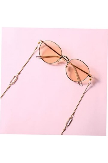 WRITWAA 1Pc Chaîne De Lunettes Pour Femmes Anti-Dérapant Sangle De Retenue De Lunettes De Soleil Collier De Lunettes Perlé Ch