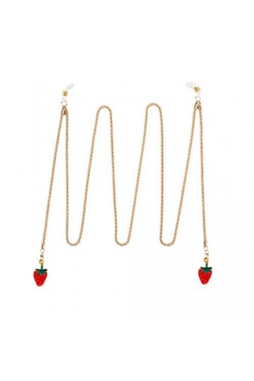 NUOLUX 1 Pc Chaîne à Lunettes Fraise Sangle Porte-lunettes De Soleil Lunettes De Mode Pour Femmes Cordon De Lunettes Pour Fem