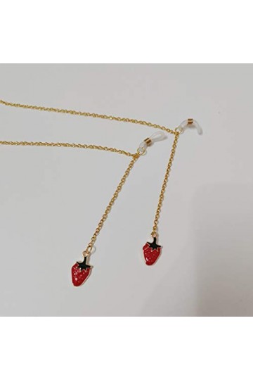 NUOLUX 1 Pc Chaîne à Lunettes Fraise Sangle Porte-lunettes De Soleil Lunettes De Mode Pour Femmes Cordon De Lunettes Pour Fem