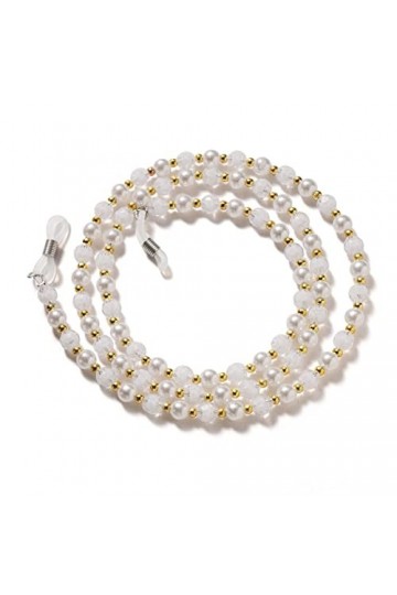 HOOENG Chaînes Sangle de Lunettes for Femmes coloré perlé Masque lanière élégant Lunettes de Soleil Sangles Lunettes Cordon 