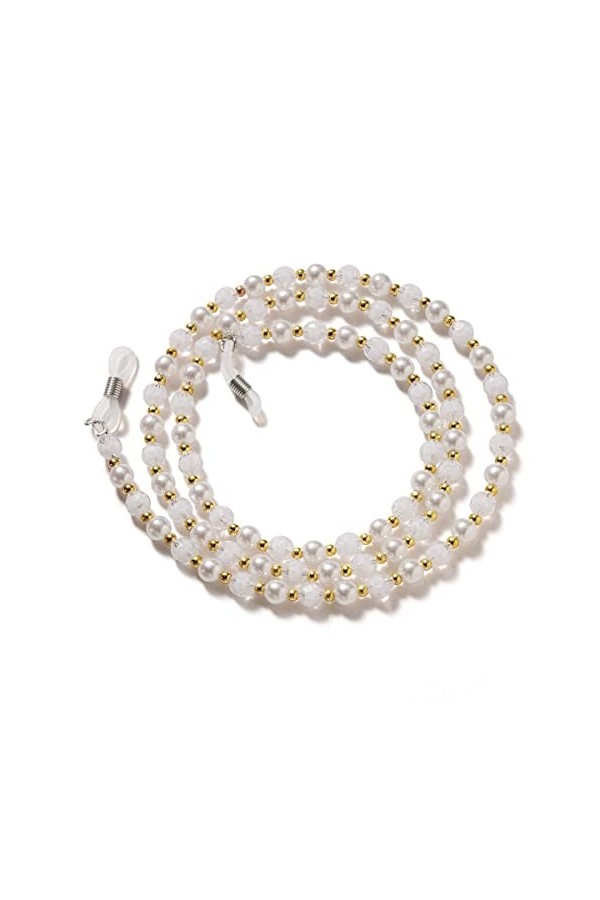 HOOENG Chaînes Sangle de Lunettes for Femmes coloré perlé Masque lanière élégant Lunettes de Soleil Sangles Lunettes Cordon 