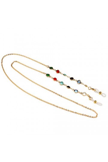 EXCEART Chaîne de Lunettes en Métal Élégant Lunettes Retenue Lunettes Cordes Porte-Lunettes de Soleil Sangles Cordons Chaînes