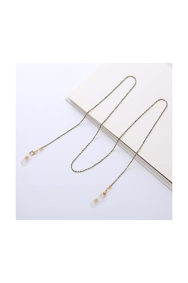 SOREZE Chaîne de Lunettes pour Femmes Perle perlée Cristal Lunettes de Soleil lanière Titulaire Cou Cordon Lunettes Bijoux Ca