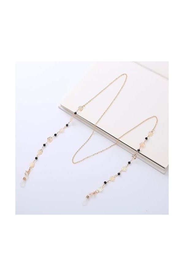 SOREZE Chaîne de Lunettes pour Femmes Perle perlée Cristal Lunettes de Soleil lanière Titulaire Cou Cordon Lunettes Bijoux Ca