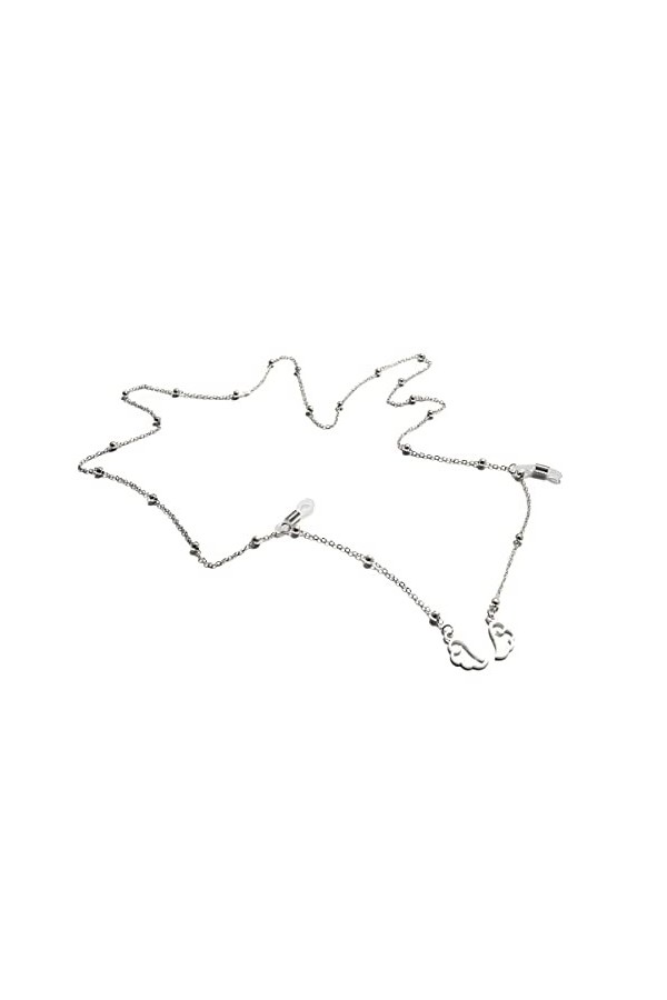 DNLKWGO Chaîne de lunettes de soleil avec cordon pour lunettes de soleil, collier avec pendentif en forme daile pour femme, 