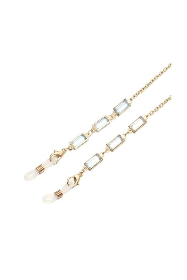 1PC mode Chic femmes or argent lunettes de soleil chaînes lecture lunettes perlées chaîne lunettes cordon lanière lunettes co