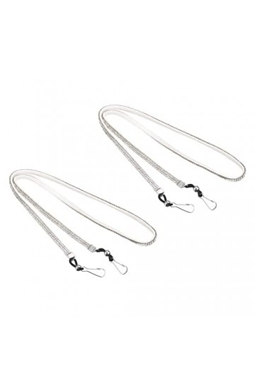 sourcing map Lunettes Support Sangle Cordon, 2Pcs 28" Lunettes Soleil Ficelle Sangle Autour Cou Lunettes Chaîne Chapeau Sangl