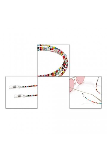 YARNOW Semelle Voute Plantaire Homme 4 Pièces Chaîne De Lunettes Perlée Chaîne De Lunettes De Soleil Perle Colorée Lunettes S